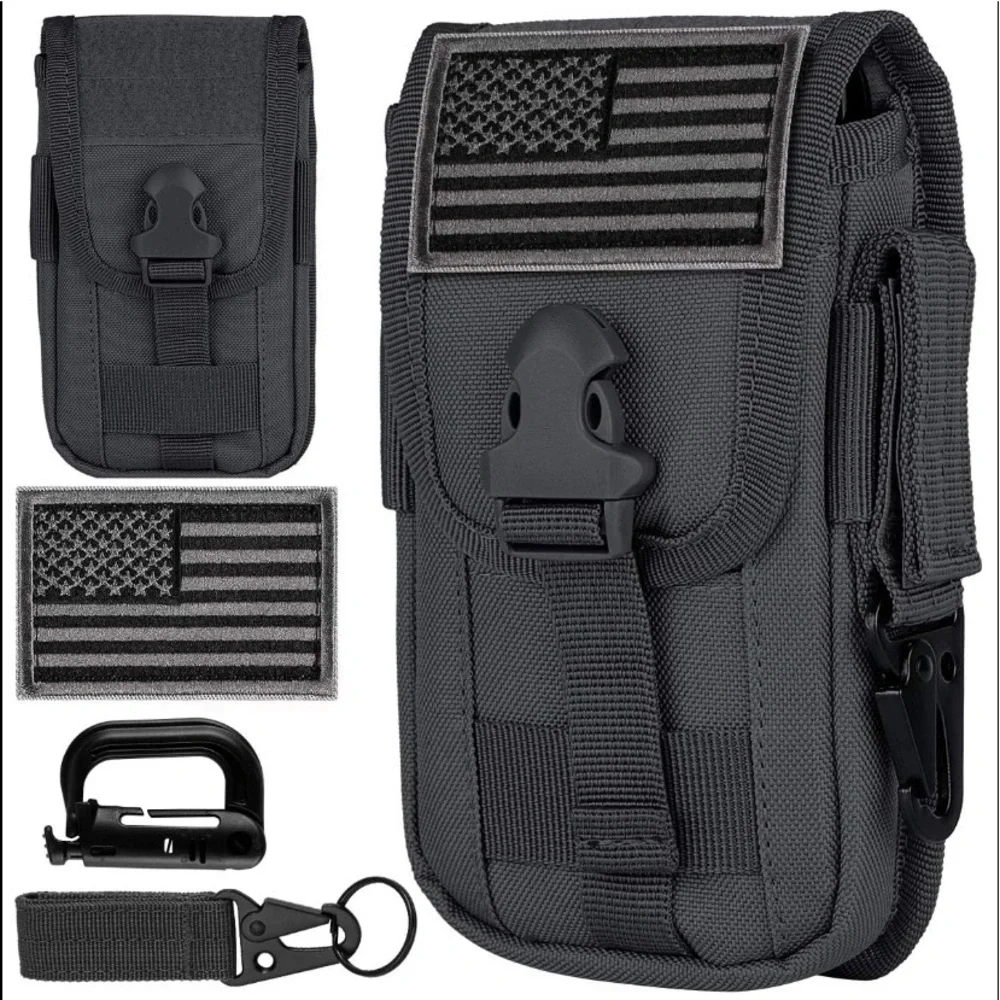 FLAPI Tactical Cell Phone Holster Pouch flag patch